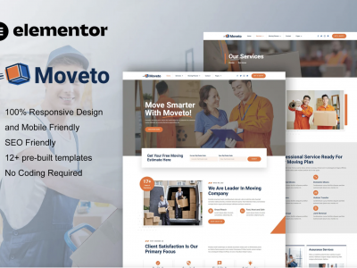 Moveto - Moving Company Elementor Template Kit