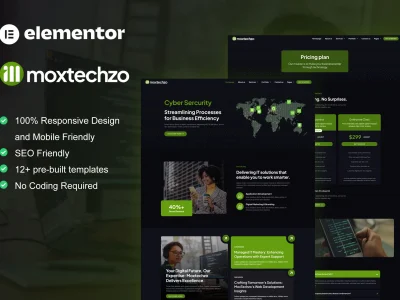 MoxTechzo - Tech Company & IT Service Elementor Template Kit