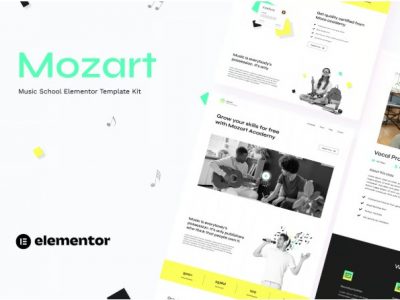 Mozart - Music School Elementor Template Kit