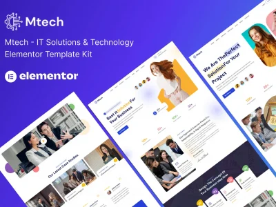 Mtech - IT Solutions & Technology Elementor Template Kit