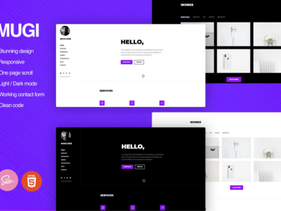 Mugi - Personal Portfolio & Resume WordPress Theme