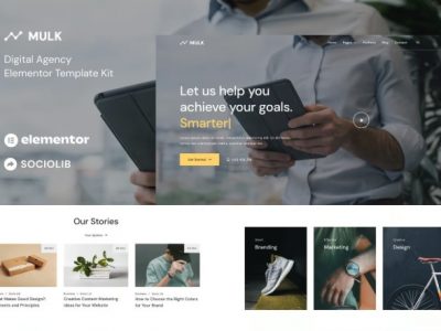 Mulk - Digital Agency Elementor Template Kit