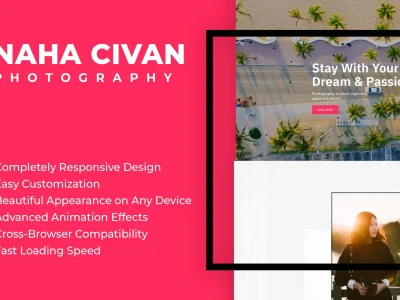 Naha Civan - Photography Portfolio Bootstrap 5 Tem