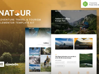 Natour – Adventure Travel & Tourism Elementor Template Kit