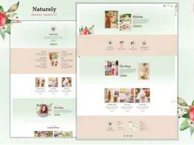 Naturely - Natural Cosmetics & Beauty Template Kit