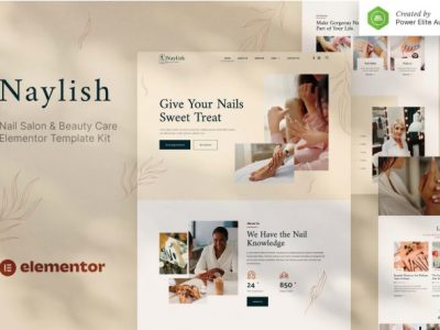 Naylish – Nail Salon & Beauty Care Elementor Template Kit