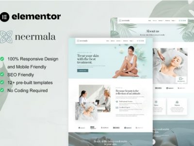 Neermala - Beauty Clinic & Dermatology Elementor Template Kit