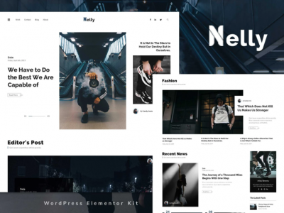 Nelly - Blog & Magazine Elementor Template Kit