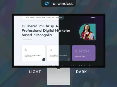 Nemu - Tailwind Personal vCard/Portfolio Template