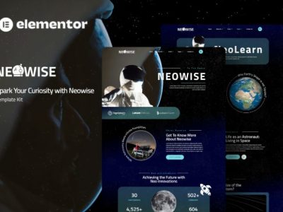 Neowise - Astronomy Elementor Template Kit