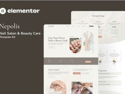Nepolis - Nail Salon Beauty Care Elementor Template Kit