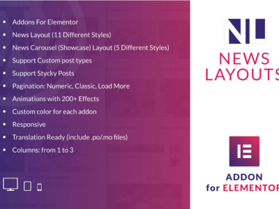 News Layouts for Elementor WordPress Plugin