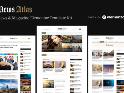 NewsAtlas – News & Magazine Elementor Template Kit