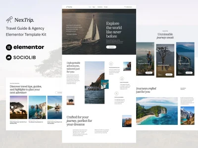 NexTrip - Travel Guide & Agency Elementor Template Kit