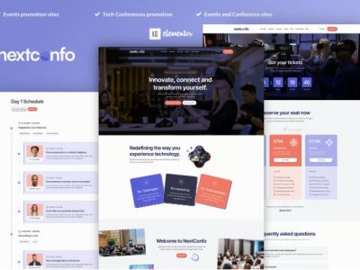NextConfo - Events & Conference Elementor Pro Template Kit