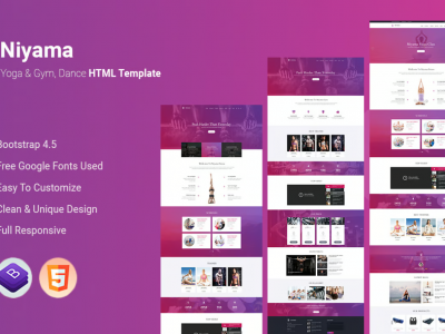Niyama | Multipurpose Yoga & Gym, Dance HTML5 And