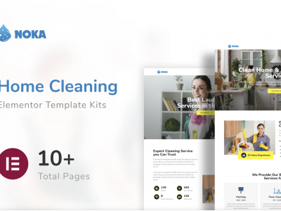 Noka - Cleaning Services Company Elementor Template Kit