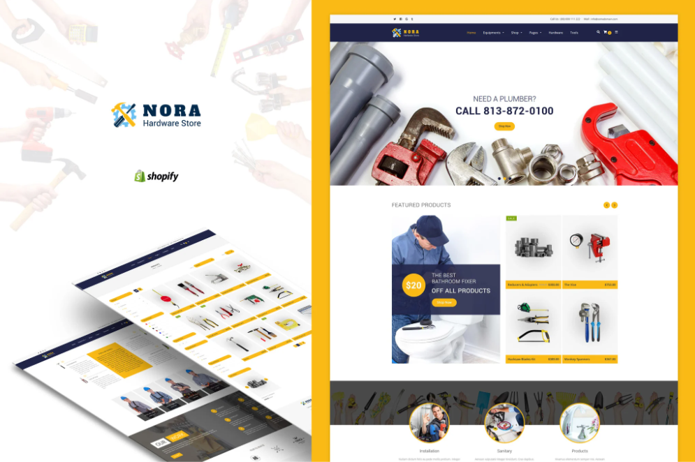 Nora - Hardware Store Shopify theme