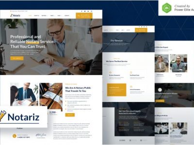 Notariz – Notary Public & Legal Services Elementor Template Kit