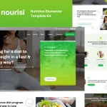 Nourisi - Nutrition Elementor Pro Template Kit