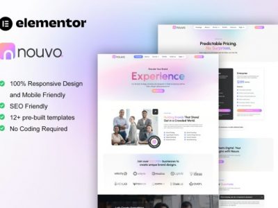 Nouvo - Digital Marketing Agency Elementor Pro Template Kit