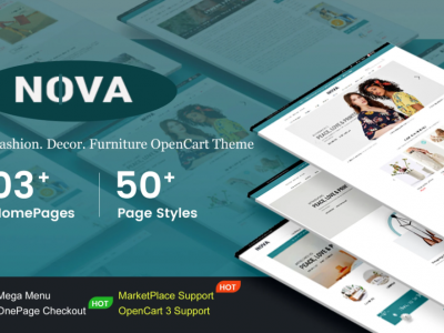 Nova - Responsive Fashion OpenCart 3 Theme