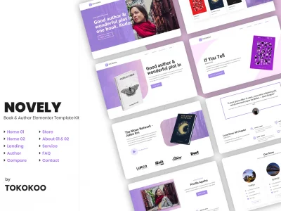 Novely | Book Store Elementor Template Kit