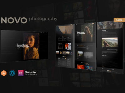 Novo - Photography Elementor Template Kit