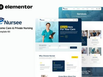 Nursee - Homecare & Private Nursing Elementor Template Kit