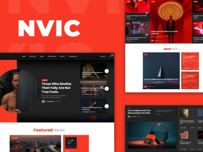 Nvic - Blog & Magazine Elementor Template Kit