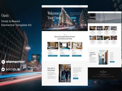 Oasis - Hotel & Resort Elementor Template Kit