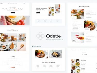 Odette - Restaurant Elementor Template Kit