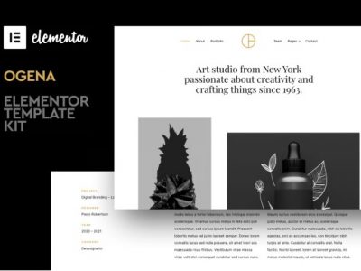 Ogena - Minimal Elementor Template Kit