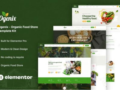 Ogenix - Organic Food Store Elementor Template Kit