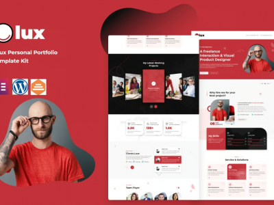 Olux – Creative Personal CV & Resume Portfolio Template Kit