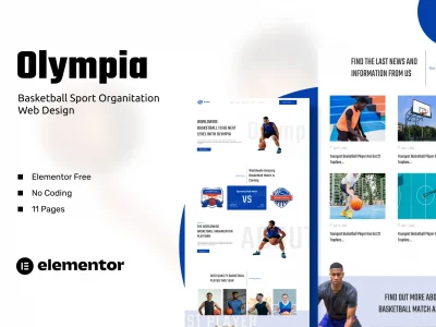 Olympia - Basketball Sport Organization Template Kits