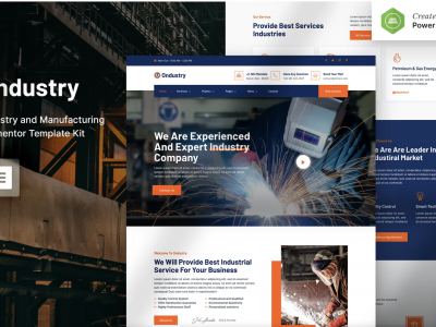Ondustry – Industry & Manufacturing Elementor Template Kit