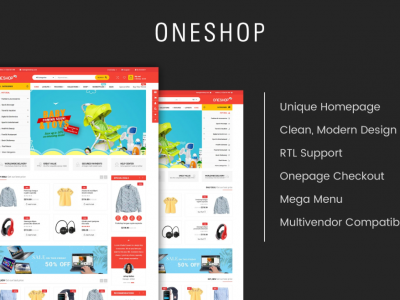 OneShop - Multipurpose Responsive OpenCart 3 Theme