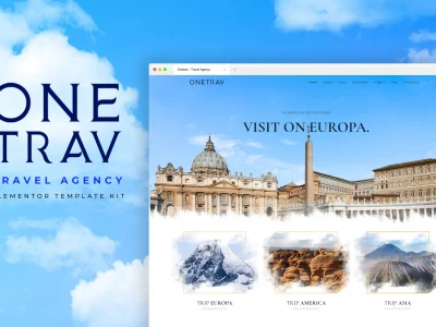 Onetrav - Travel Agency Elementor Template Kit