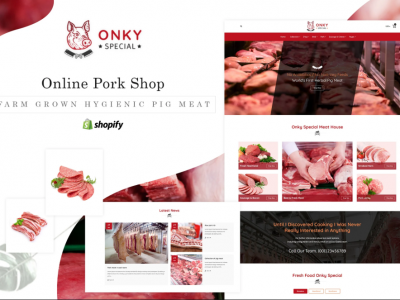 Onky  Pork, Meat Shopify Theme