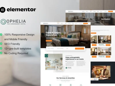 Ophelia - Hotel & Resort Elementor Template Kit