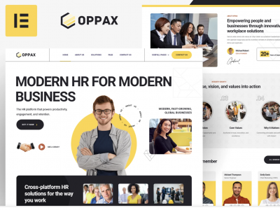 Oppax - HR Solutions Elementor Template Kit