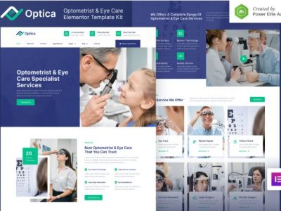 Optica – Optometrist & Eye Care Elementor Template Kit