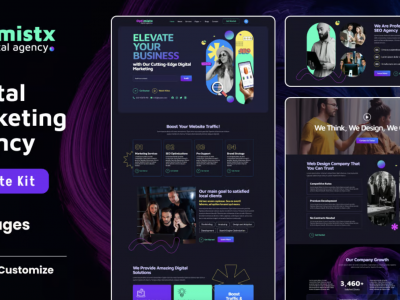 Optimistx - SEO & Digital Agency Elementor Template Kit