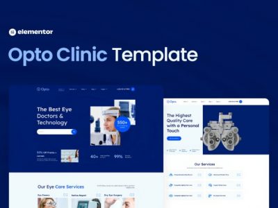 Opto – Eye Care Center Elementor Pro Template Kit