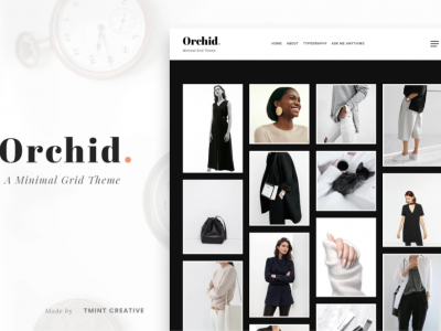 Orchid - Minimal Grid Tumblr Theme