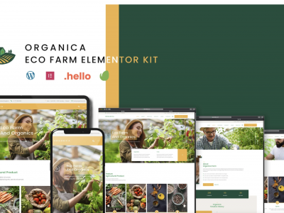 Organica - Eco Farm Elementor Template Kit
