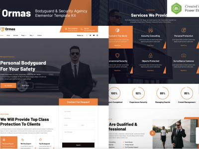 Ormas – Bodyguard & Security Agency Elementor Template Kit