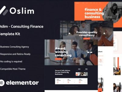 Oslim - Consulting Finance Elementor Template Kit