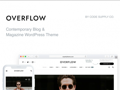 Overflow - Modern Blog & Magazine WordPress Theme